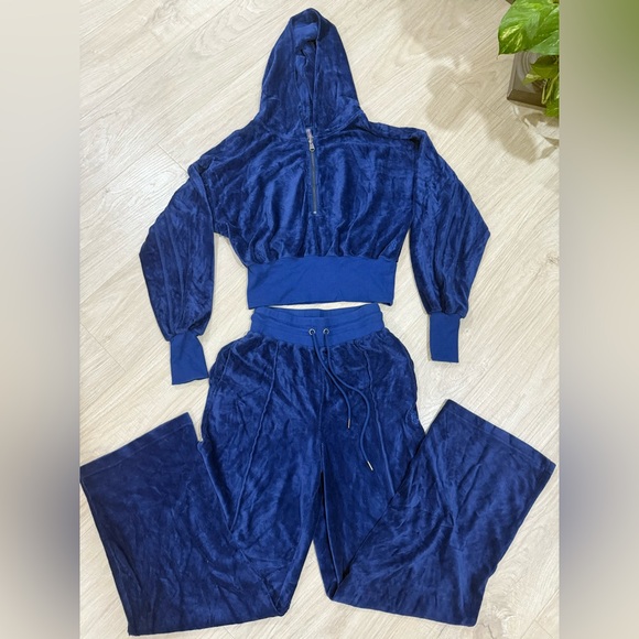 FP Free People Movement Lets Volley Velour Set Sz Small - Picture 3 of 7